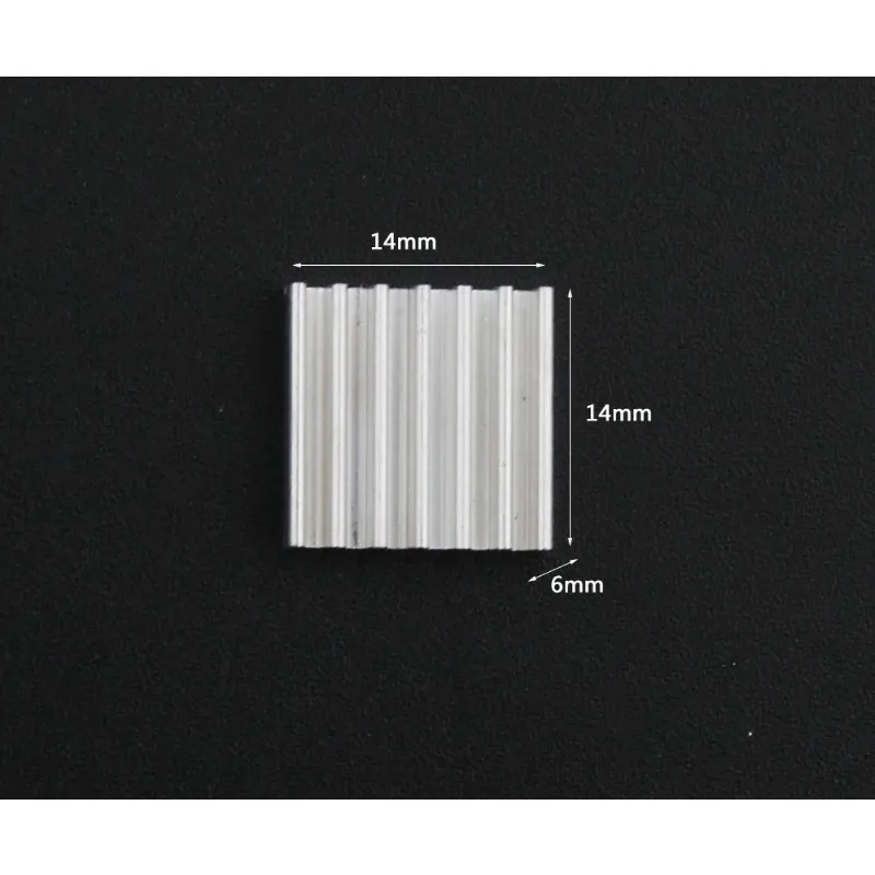Disipador de calor de aluminio extruido, 50 Uds., 14x14x6mm, para Chip VGA RAM LED IC, refrigeración de radiador electrónico - imagen 4