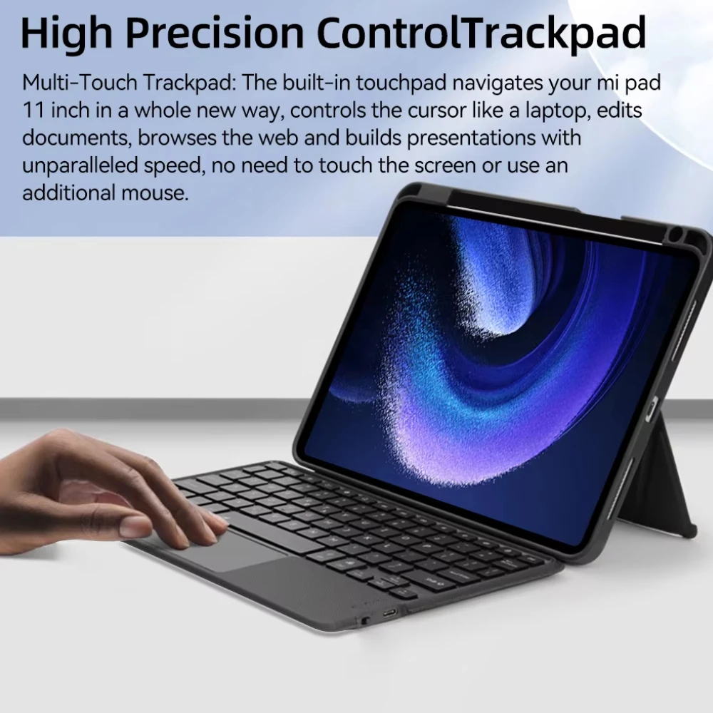 Funda de teclado mágico para Xiaomi Mi Pad 7 7 Pro 11,2 para Mi Pad 6/6 Pro Mi Pad 5/5 Pro 11 pulgadas para 6s pro cubierta de teclado retroiluminado - imagen 5
