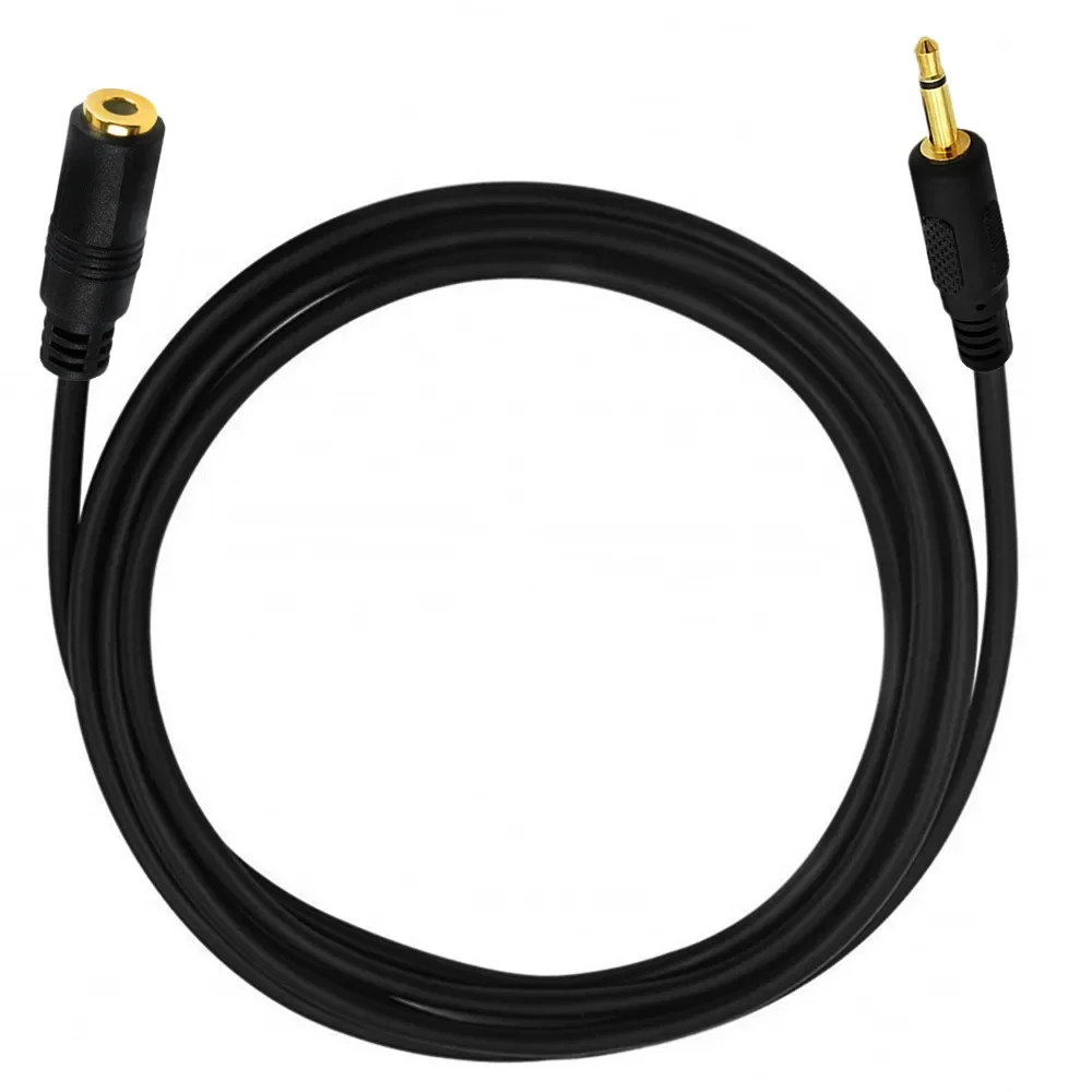 Cable de extensión mono chapado en oro de 3,5mm, 3,5mm, 1/8 "TS, mini conector de audio macho y hembra, cable de cobre - imagen 5