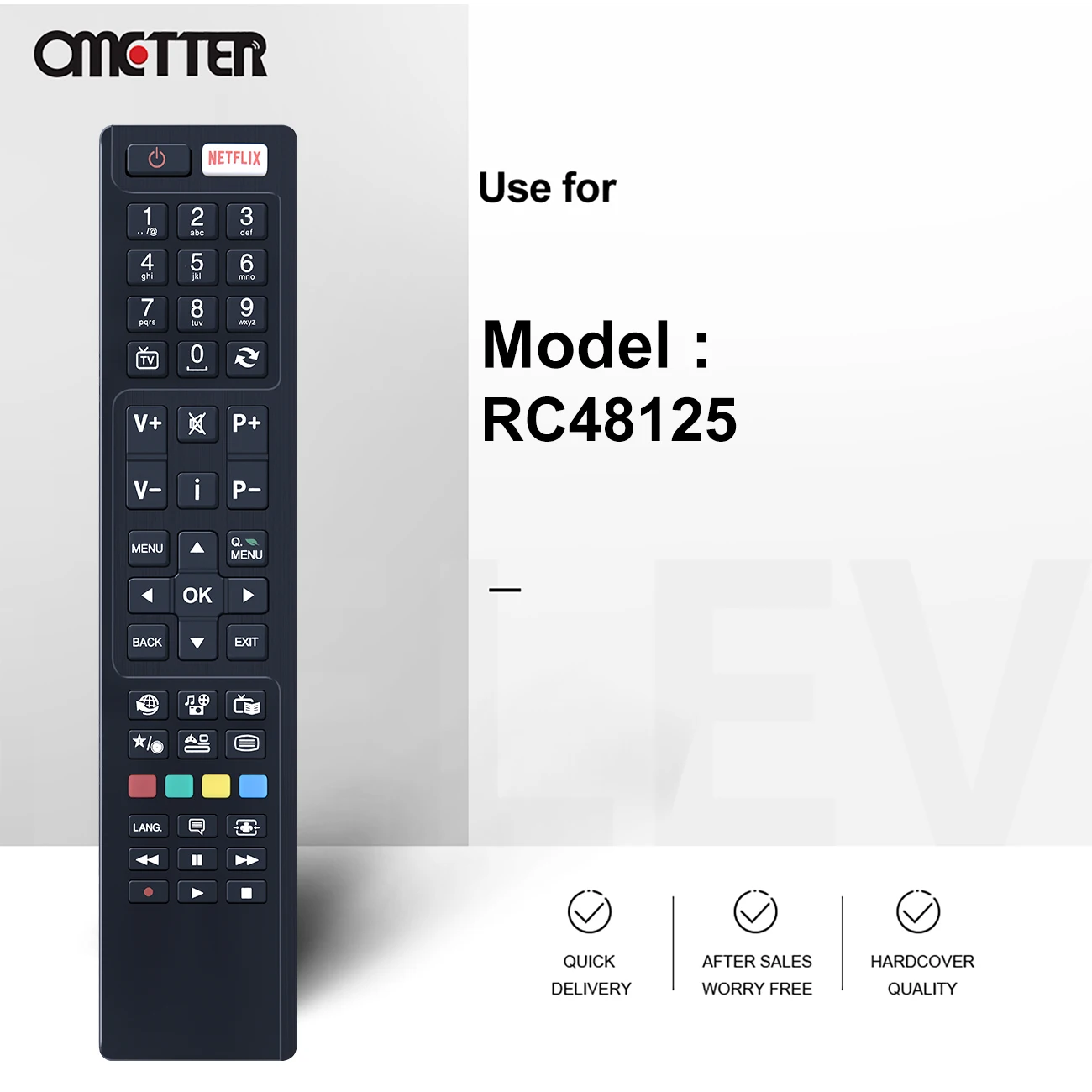 RC48125 30089237   Para PANASONIC TV Control remoto RC48127 TX-40CX400 TX-40CX400B TX-48CX400 TX-48CX400B TX-55CX400 TX-55CX400B - imagen 3