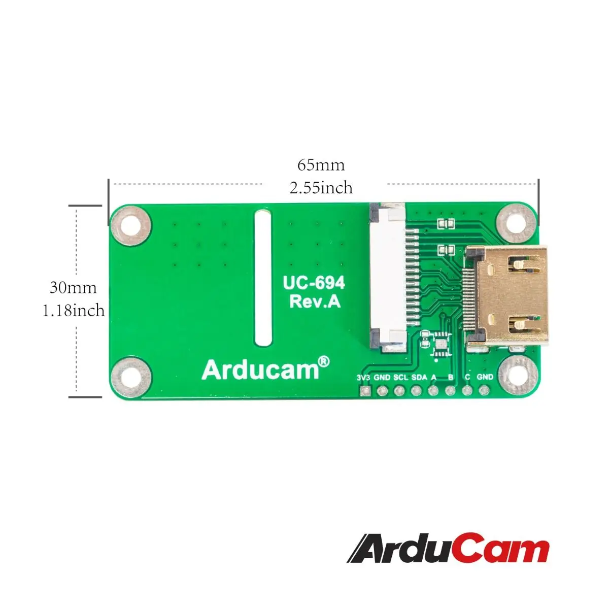 Arducam-placa adaptadora CSI a HDMI para cámara Raspberry Pi HQ, módulo de extensión de Cable HDMI con Cables FPC de 15 pines y 60mm, 12MP, IMX477 - imagen 5