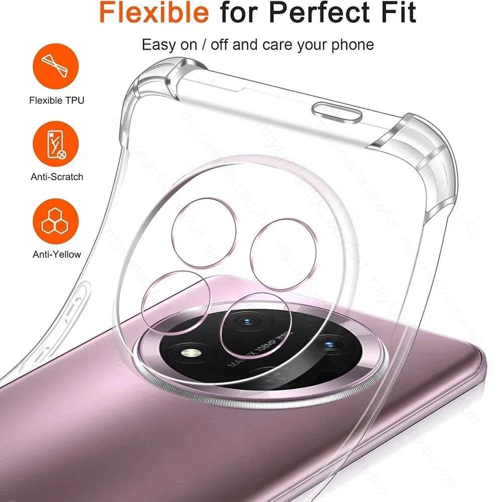 Funda transparente anticaída para HonorX9c Honor X9c Magic7 Light Lite 7Lite Lit 5G, funda suave transparente delgada a prueba de golpes de TPU - imagen 4