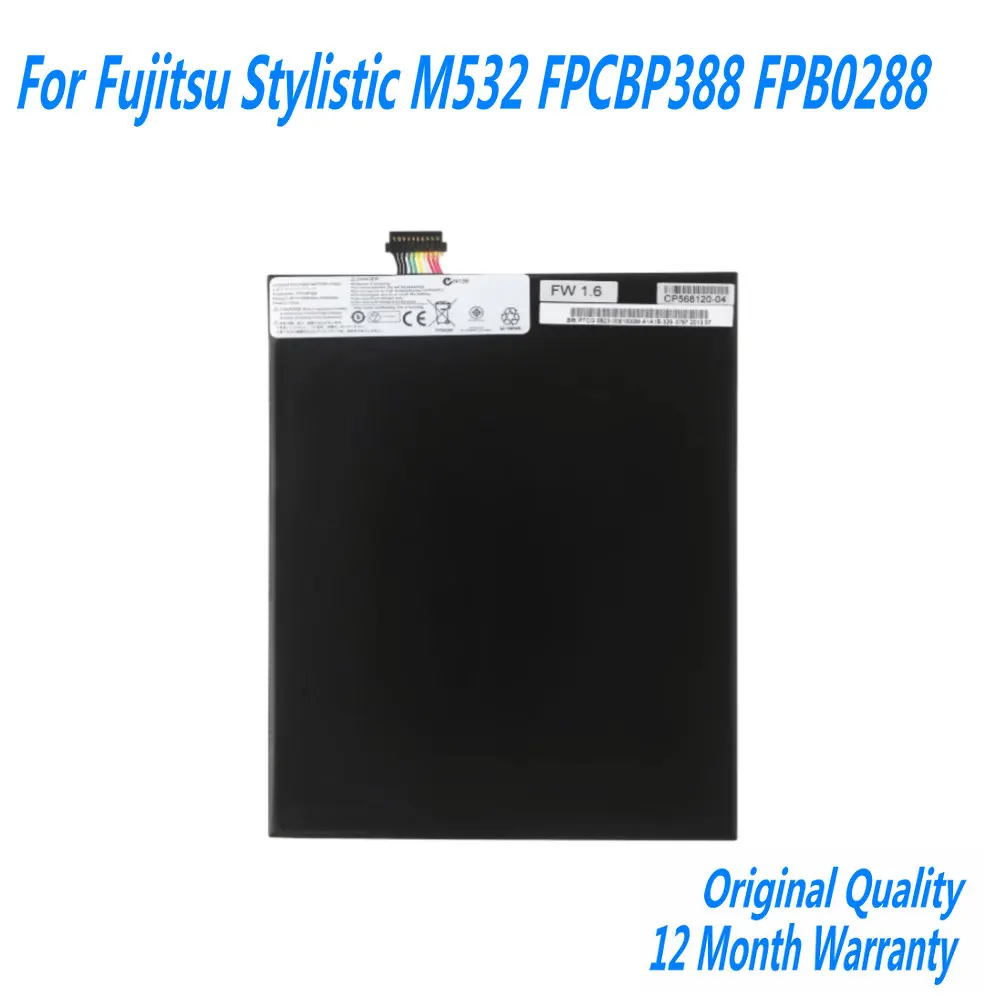 Nueva batería de ordenador portátil FPCBP388 para Fujitsu Stylistic M532 FPB0288 CP 568120 -02 7.4V/23Wh/3050mAh