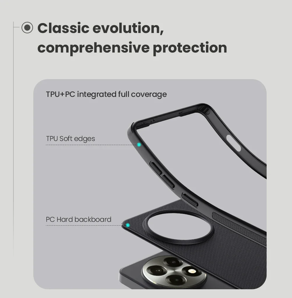 Para OnePlus Ace 5 Pro / Ace 5 5G funda Nillkin Super Frosted Shield Pro magnética ultrafina dura para funda trasera delgada de borde suave - imagen 4