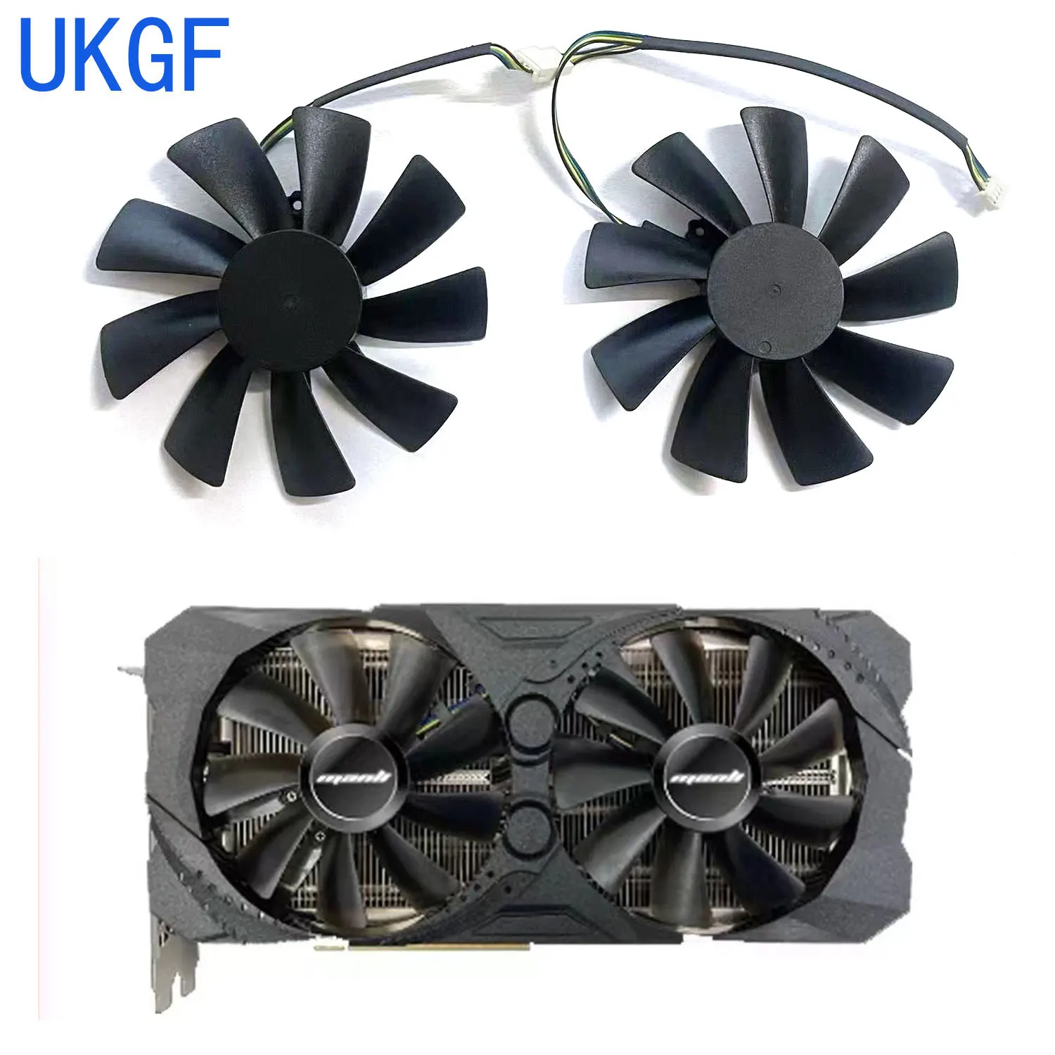 UKGF 100MM para Manli RTX 3070 8GB para PNY GeForce RTX3070 UPRISING ventilador enfriador de tarjeta gráfica Dual
