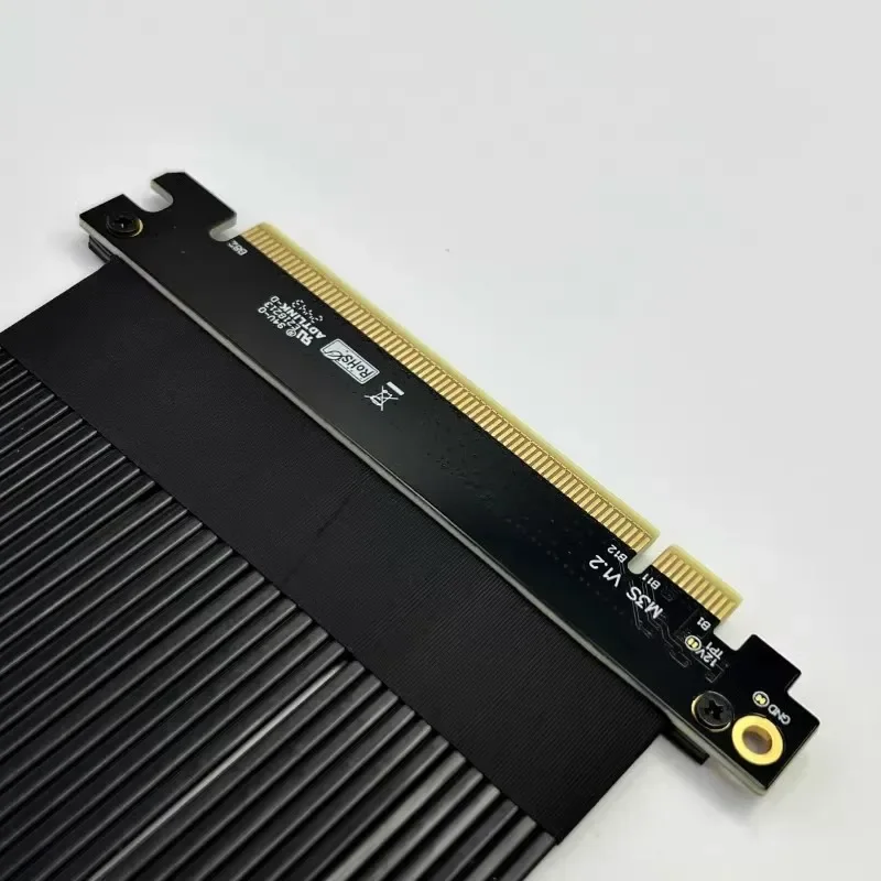 ADT-Link PCIe de alta velocidad 4,0 x16 a x16 Cable elevador PCIe 4,0 GPU plateado para juegos para tarjeta de vídeo ATX RTX 3090 montaje Vertical - imagen 4