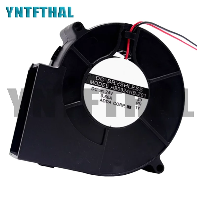 Nuevo AB0924HB-Z01 DC24V 0.60A 9733 9CM ventilador de refrigeración de 2 cables - imagen 3