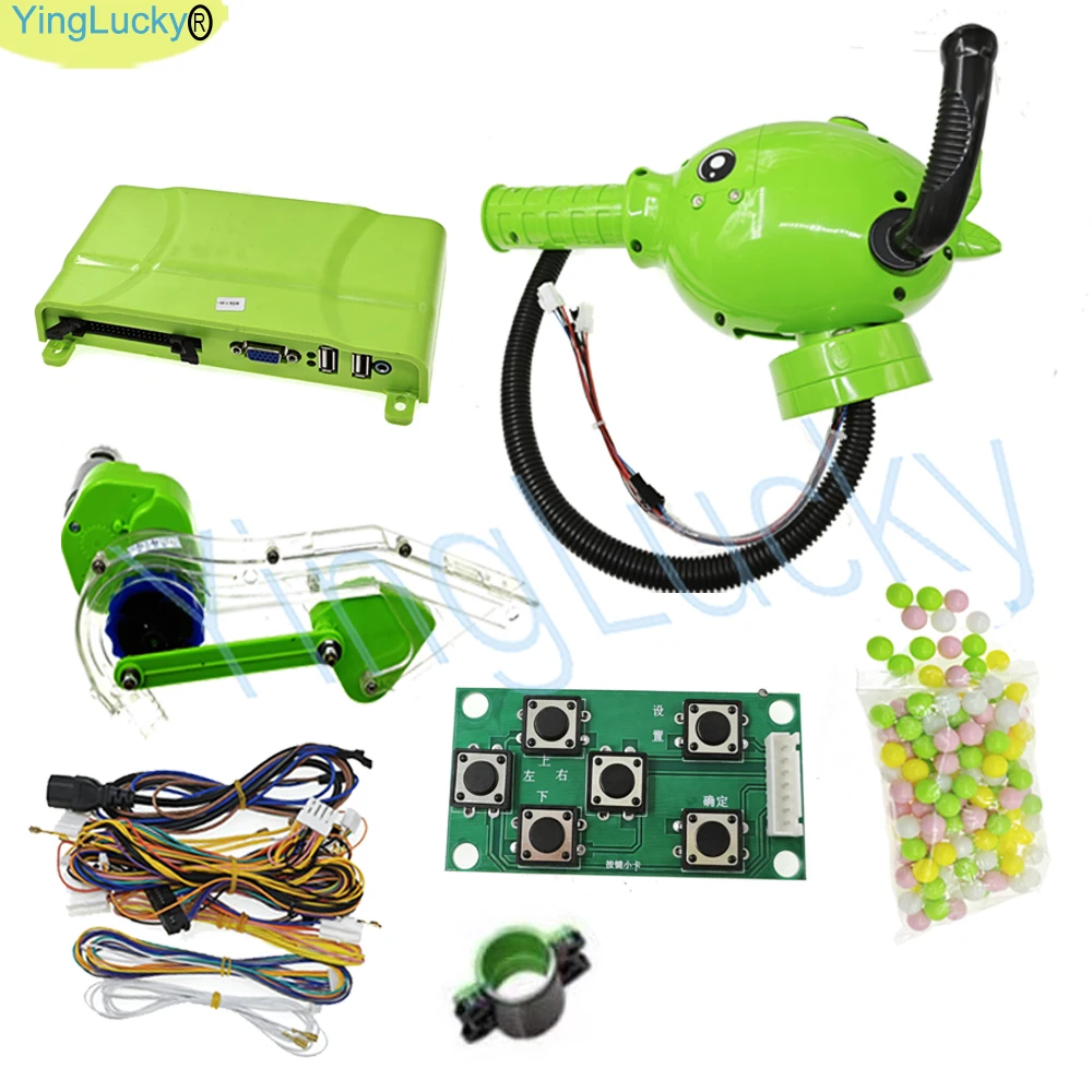 Juego de disparos de cuentas de Arcade para niños, kit de pistola de plástico, moneda Arcade, videojuego, Pinball Hit, máquina de disparo del paraíso, Bola de 16mm, 2 p - imagen 3