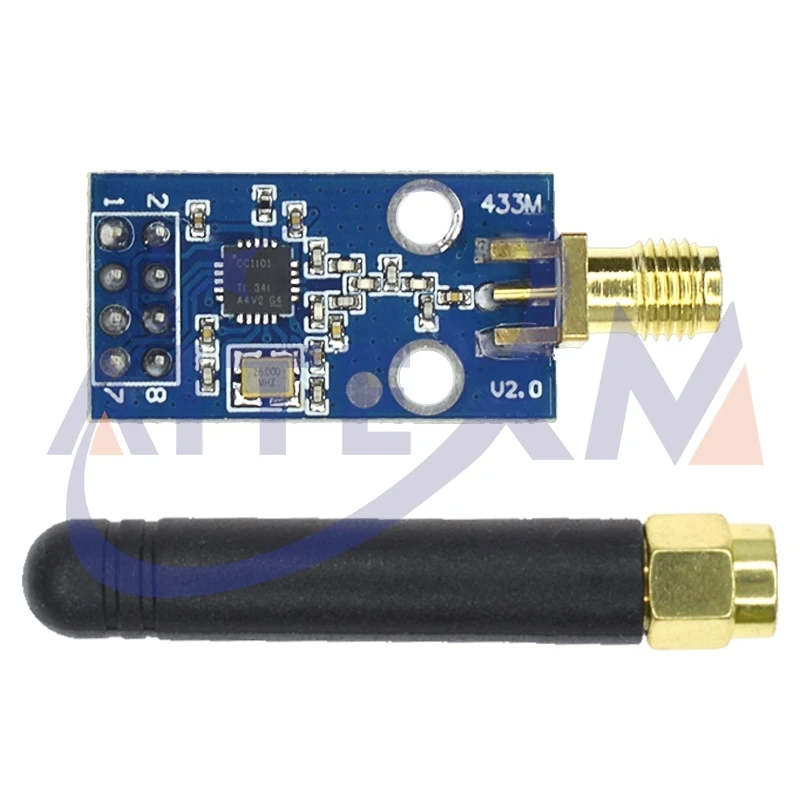 Módulo inalámbrico CC1101 de 433MHz con módulo transceptor inalámbrico de antena SMA para Arduino