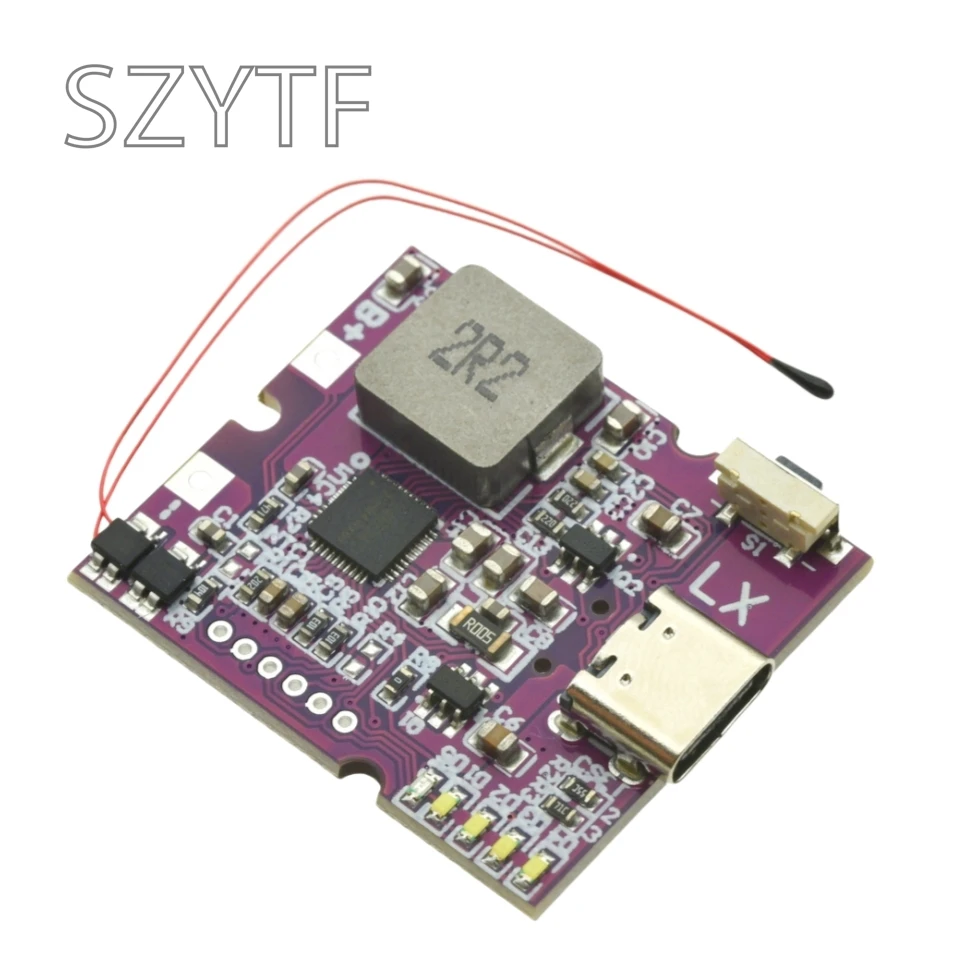 Banco de energía de 22,5 W, módulo de banco de energía móvil de carga rápida bidireccional para placa de cargador de batería de litio compatible con PD/QC2/3,0 QC4 + - imagen 2