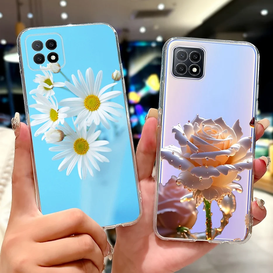 Para Oppo A73 5G funda CPH2161 funda pintada de lujo de moda funda de teléfono de silicona suave para Oppo A72 5G PDYM20 A 73 OppoA73 5G Fundas - imagen 4