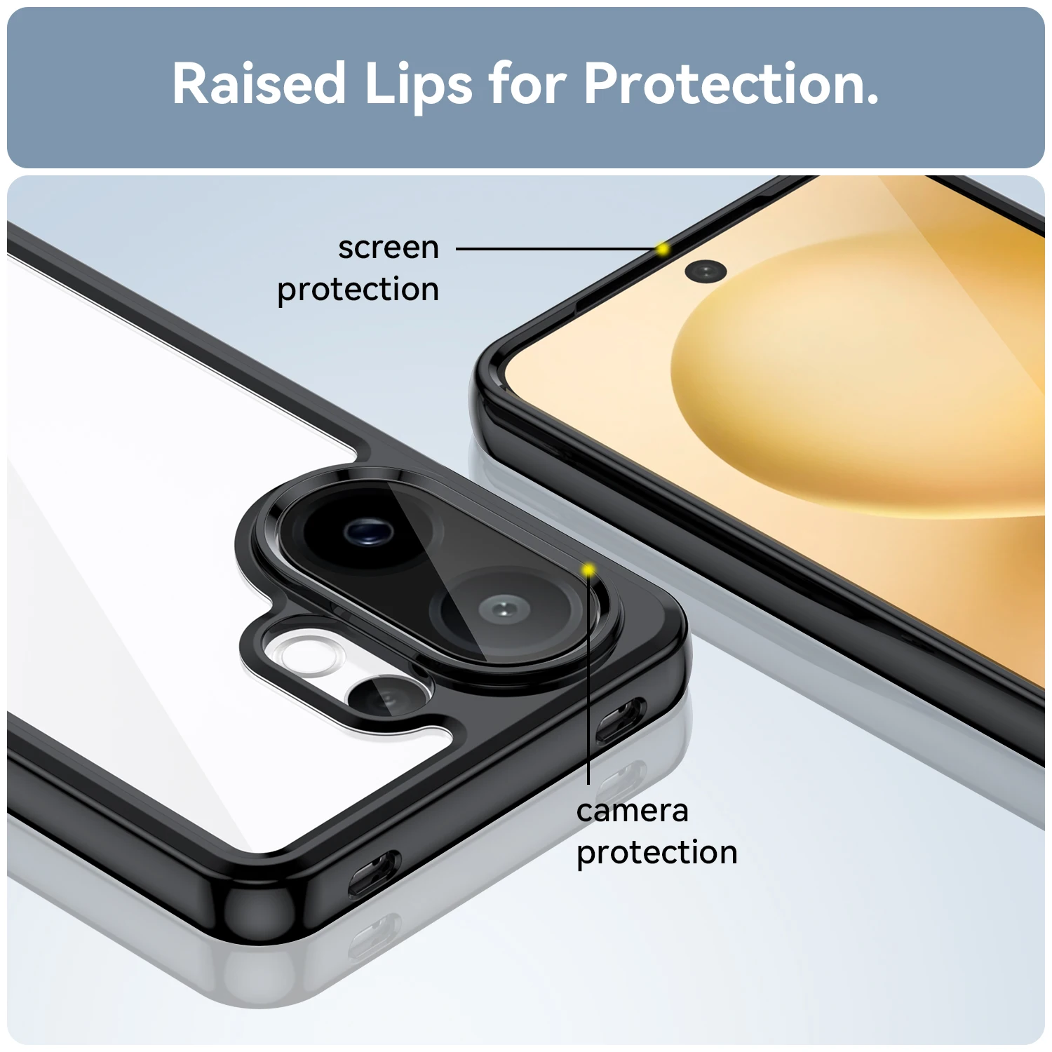 For Vivo V60 Clear Case Vivo V60 Cover Coque Fundas Hard Translucent Soft Edge Shockproof Phone Bumper For Vivo V60 - imagen 5