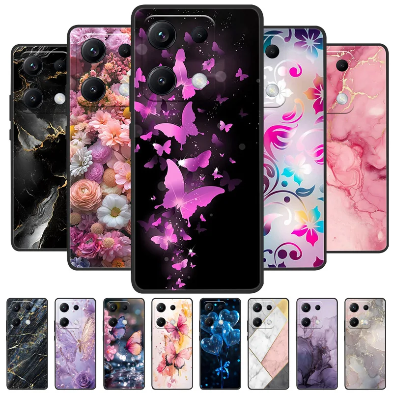 Pour Redmi Note 14S 4G coque de téléphone 14 s motif de peinture de marbre couverture Anti-chute en Silicone souple pour Xiaomi Redmi Note 14S coque