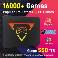SSD Playzone 1TB con Juegos Retro y PC Plug & Play PS5 Xbox Switch