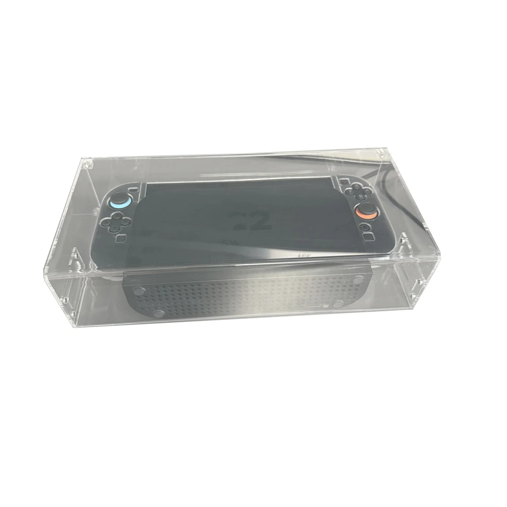 Para NS2 Switch 2 Cubierta antipolvo acrílica - 360 °   Vitrina de protección total para consola y base - imagen 5