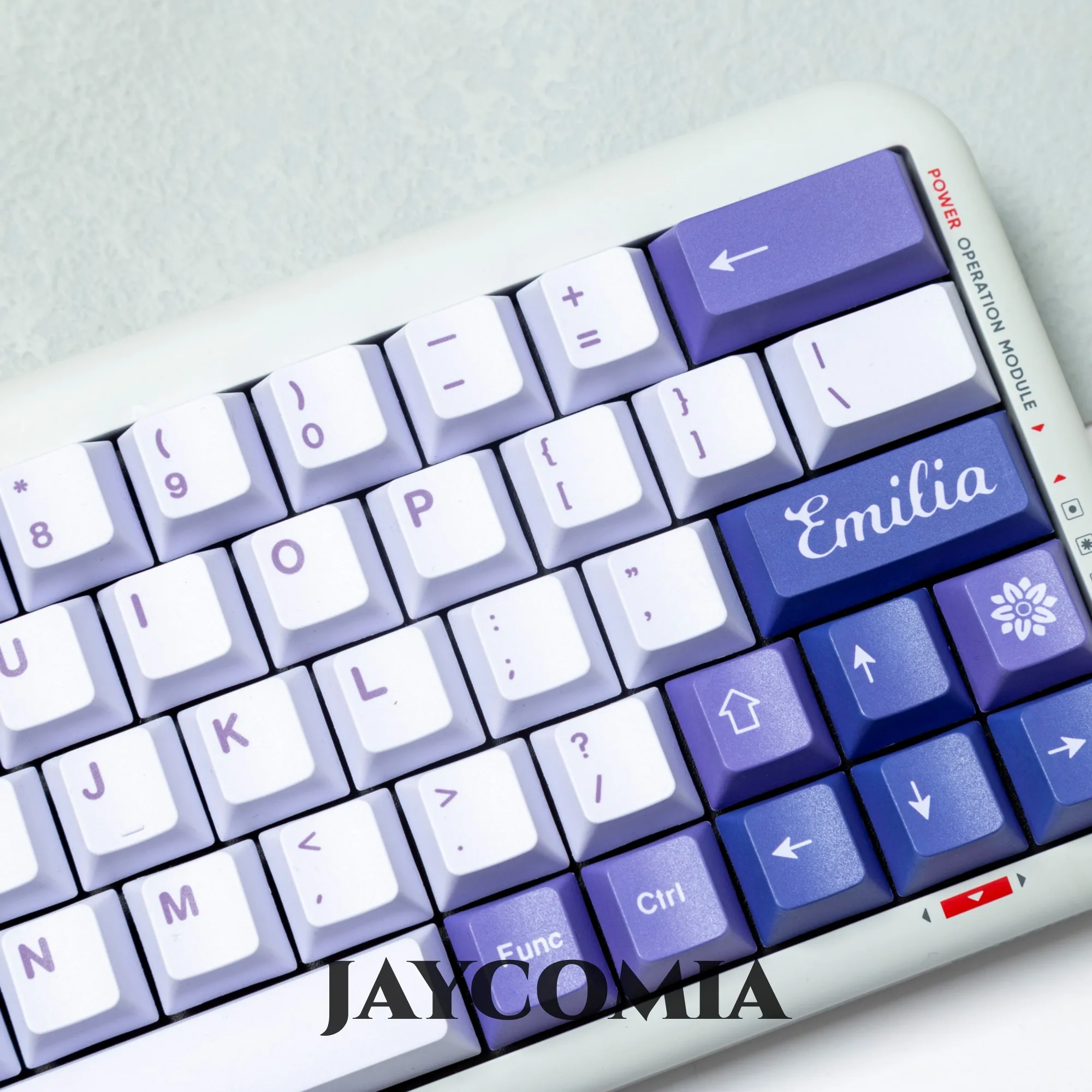 Teclas Cherry PBT Dye Sub para teclado mecánico, 145 teclas, juego de juegos Frost Witch Emilia, teclas púrpuras, teclas Mx Switch DIY - imagen 4