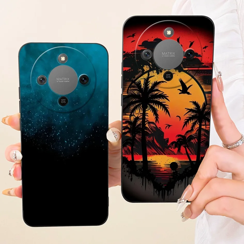 Para Honor X9D 5G funda de lujo volcán pintado de silicona suave TPU protección de cámara cubierta de teléfono para Honor Magic8 Lite HonorX9d Capa - imagen 5