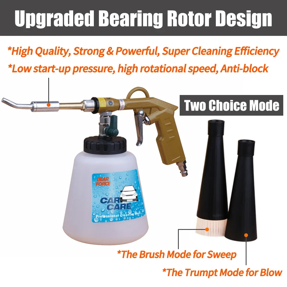 Pistola de espuma de aire neumática Tornado, pistola de limpieza profunda Interior de lavado de coches de alta presión, herramienta de Espuma para herramienta de detalles Tornador - imagen 3