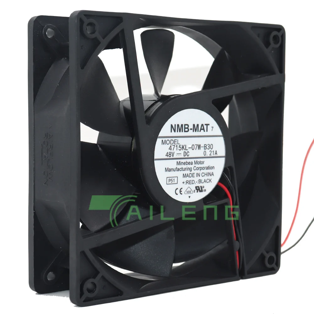 Nuevo NMB 4715KL-07W-B30 DC 48V 0.21a 12038 12cm 120*120*38mm ventilador de refrigeración - imagen 3