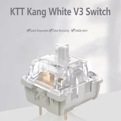 KTT Kang V3 Blanco – Interruptor Mecánico Lineal RGB para Teclado