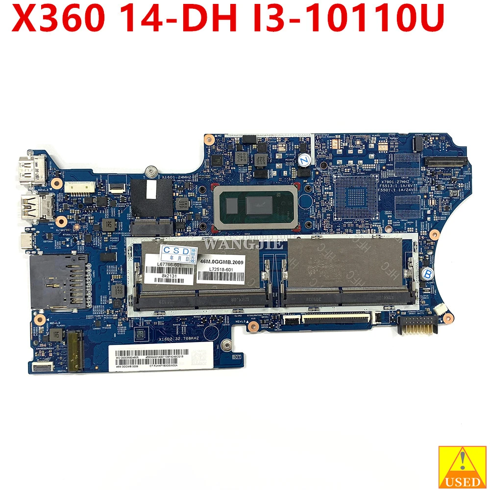 Para HP Pavilion X360 14-DH placa base de computadora portátil 18742-1 448.0GG03.0011 L67766-601 L51133-601 L67767-601 L51132-601 100% en funcionamiento