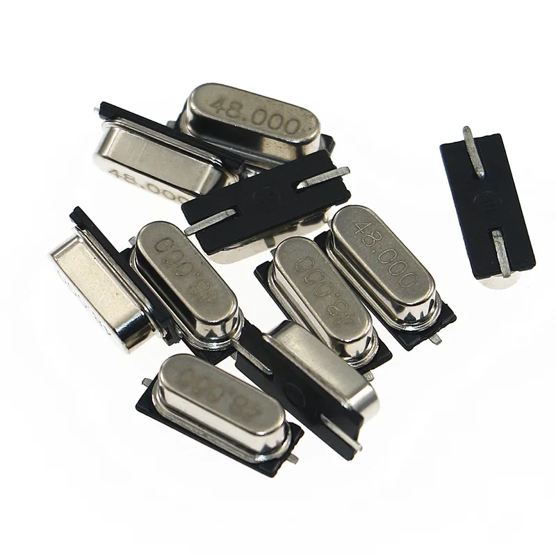Kit de oscilador SMD con resonador de cuarzo HC-49S de 10 valores, 4MHz, 6MHz, 8MHz, 12MHz, 16MHz, 24MHz, 25MHz, 48MHz, 2 pines, conjunto electrónico - imagen 5