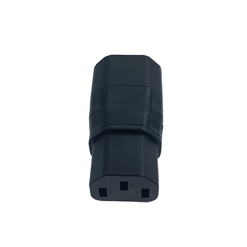 1 adaptador C13 a C14, adaptador de enchufe de CA macho hembra, cable de hervidor de energía hembra IEC recto, convertidor IEC 320, adaptador de pared de CA - imagen 3