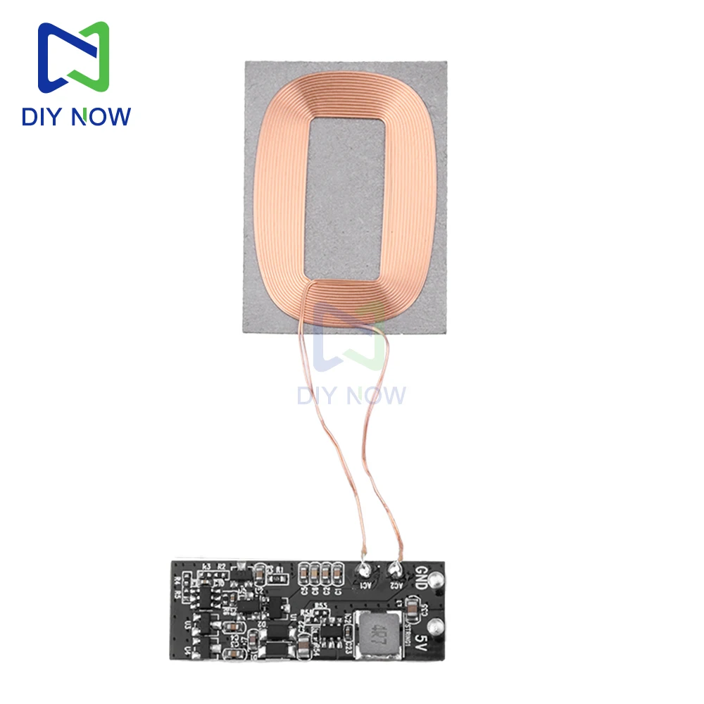 Módulo receptor de carga inalámbrica de 5W, 1A /3W, 600mA, bobina pequeña integrada, cargador inalámbrico de carga de 5V, placa PCBA para teléfonos Apple - imagen 4