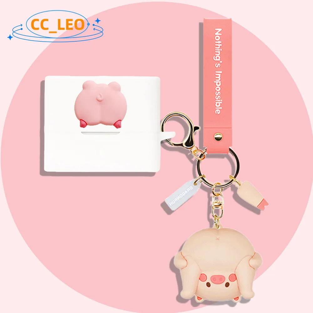 Para MoonDrop Space Travel/2 funda de pato de peluche de dibujos animados llavero funda suave de silicona MoonDrop funda protectora Ultra sónica - imagen 2