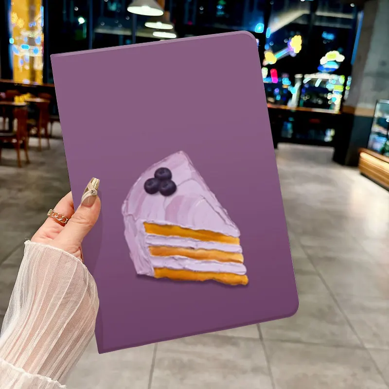 Funda con patrón de pastel de arándanos para iPad pro 10/11 pulgadas 2020/6/7th /8th /Air 3rd/Air 4th/9th gen/Air 5th Gen 2022/Air 11
