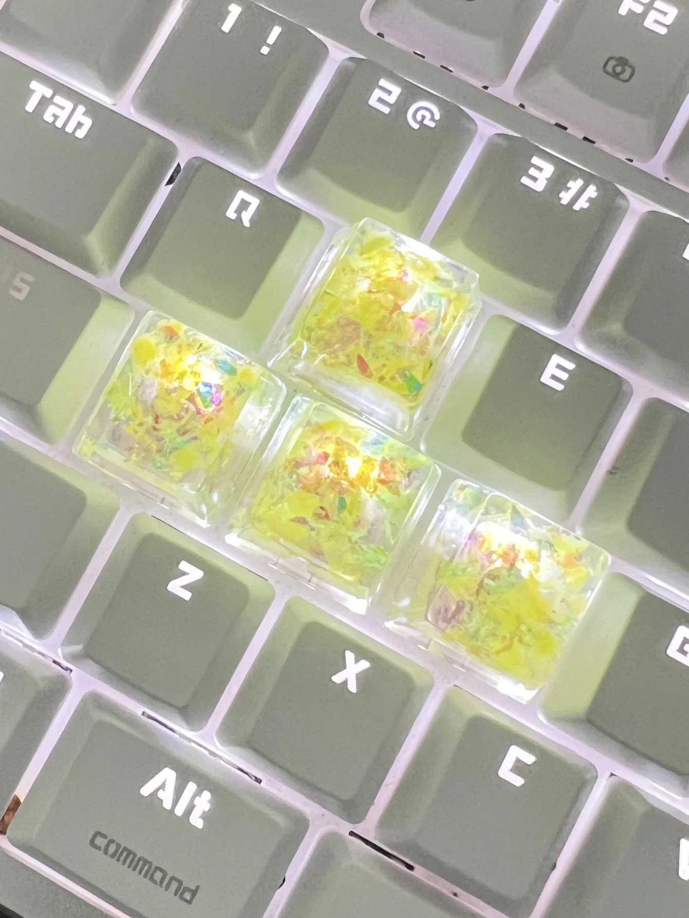 Teclas translúcidas de colores para teclado mecánico, 4 piezas, alta calidad, gran oferta - imagen 5