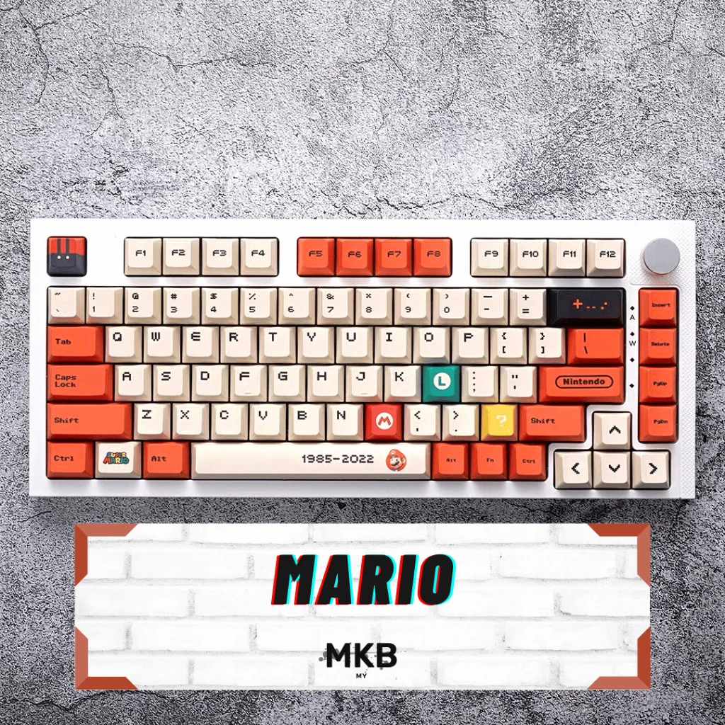 Super Ma-rio Nintendo PBT Cherry Profile Keycap Set para teclado mecánico, STOCK listo - imagen 4