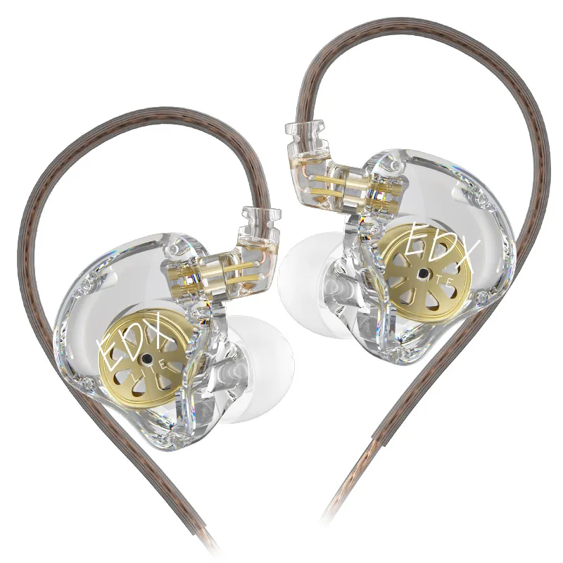 KZ EDX Lite -Auriculares deportivos EDX Lite, audífonos estéreo de graves HIFI, para música en el oído, Monitor de escenario en vivo, para juegos, ZSNPROX ZSTX - imagen 3