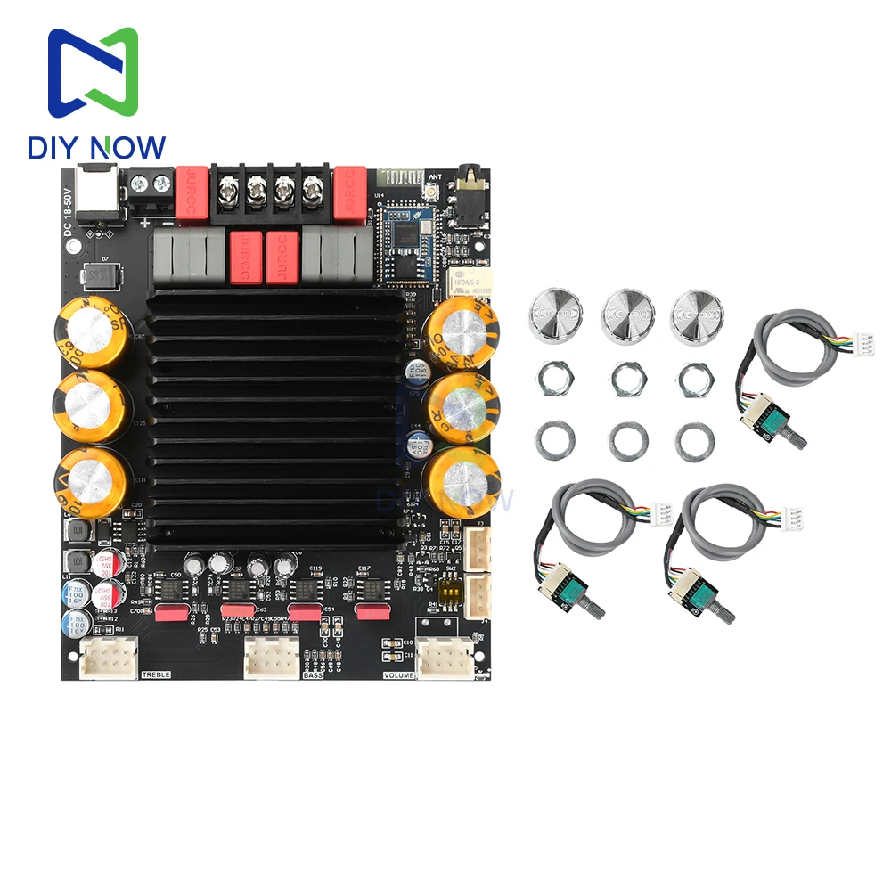 3002T PRO Qualcomm QCC3034 Placa amplificadora Digital Bluetooth 2,0 canales APTX sin pérdidas 300W + 300W DC18-50V