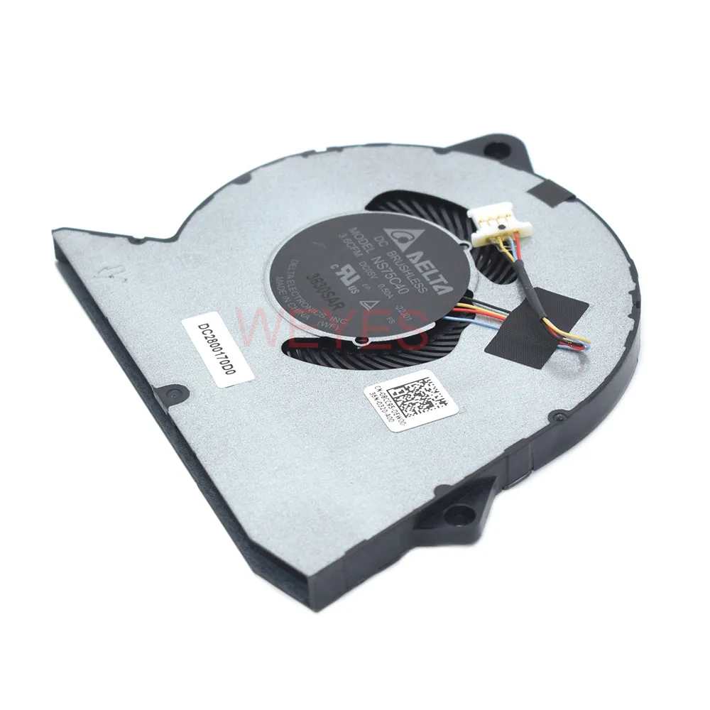 Nuevo ventilador de CPU DC5V NS75C40 0RFF51 para DELL Vostro 3420 3250 3510 Inspiron 3511 3515 DFS5K 12114464 P DC28000WFF0 4 PINES 0.5A - imagen 2