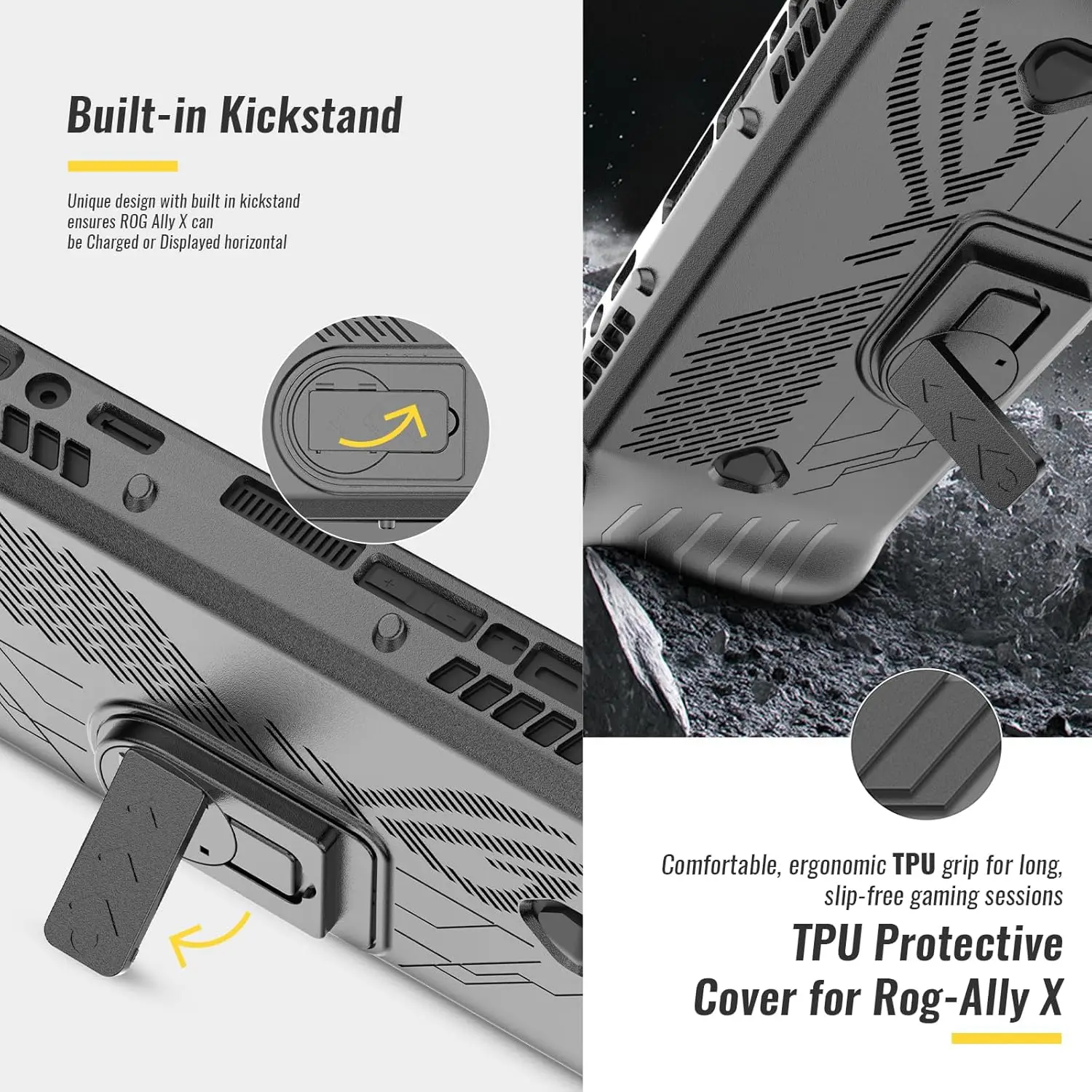 Uniraku Rog Ally X Funda Protectora Completa Exclusiva Rog Ally Silicona Suave - imagen 5