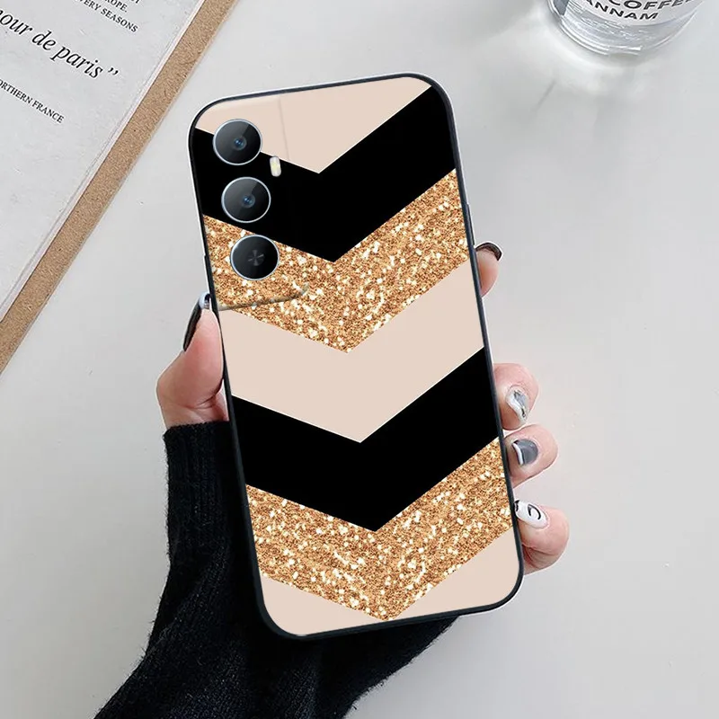 Para Realme C65 Funda C 65 encantadora flor de dibujos animados pintado Funda de teléfono de silicona suave para Realme C65 4G Funda Coque RealmeC65 - imagen 4