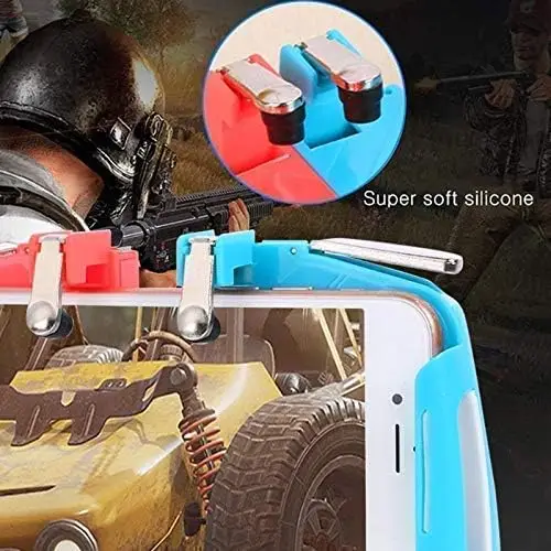 Para AK16 juego Joystick controlador de juego móvil disparadores Free Fire Pubg controlador móvil Compatible con Android IOS IPhone Xr X - imagen 5