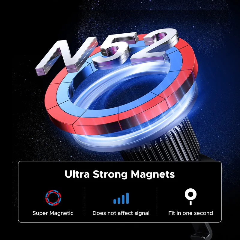 UGREEN soporte magnético para teléfono de coche salpicadero parabrisas ventilación de aire 3 en 1 Magsafe soporte para teléfono de coche para iPhone 16 15 14 Pro Samsung Xi - imagen 2