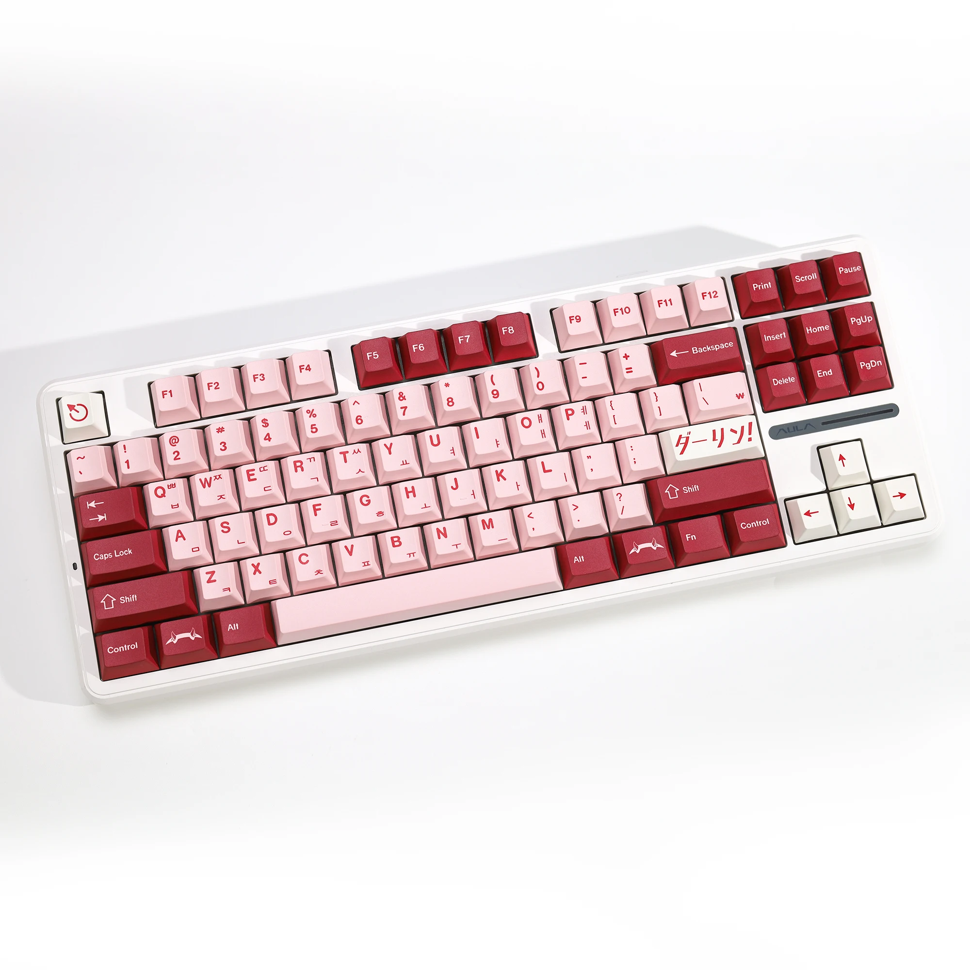 KBDiy GMK Darling Keycaps coreano PBT Retro rojo Alice ISO Cherry perfil Keycap personalizado para MX Switch 60 Teclado mecánico Gamer - imagen 5