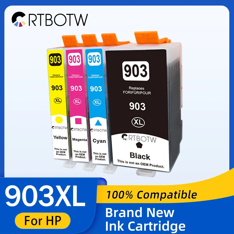Cartucho de tinta 903 XL para impresora HP 903XL HP903, Compatible con HP Officejet Pro 6950 6960 6963 6964 6965 6966 6968 6970