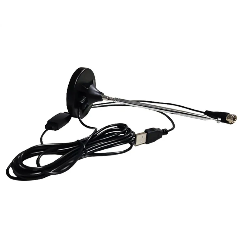 Antena de Radio inalámbrica FM/AM con amplificador de señal de 15dBi, Base magnética de refuerzo de largo alcance de 88-860MHz para el hogar y el coche, DAB + mejorado - imagen 4