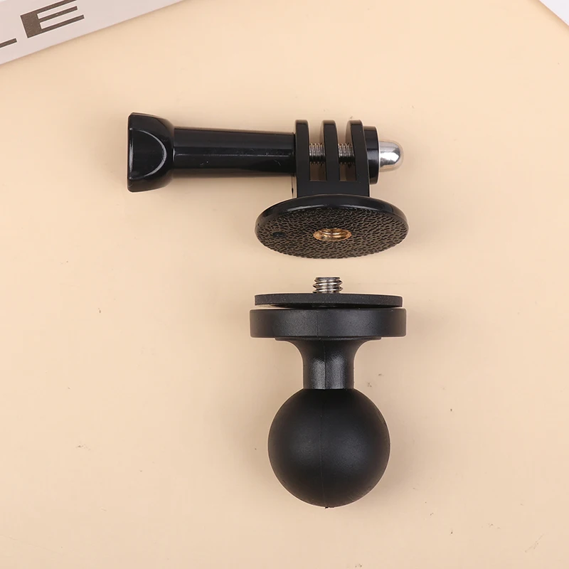 Adaptador Universal de cabezal de montaje de bola de aluminio de 1 "con rosca de 1/4" para brazo de doble enchufe para soporte de cámara de acción - imagen 5