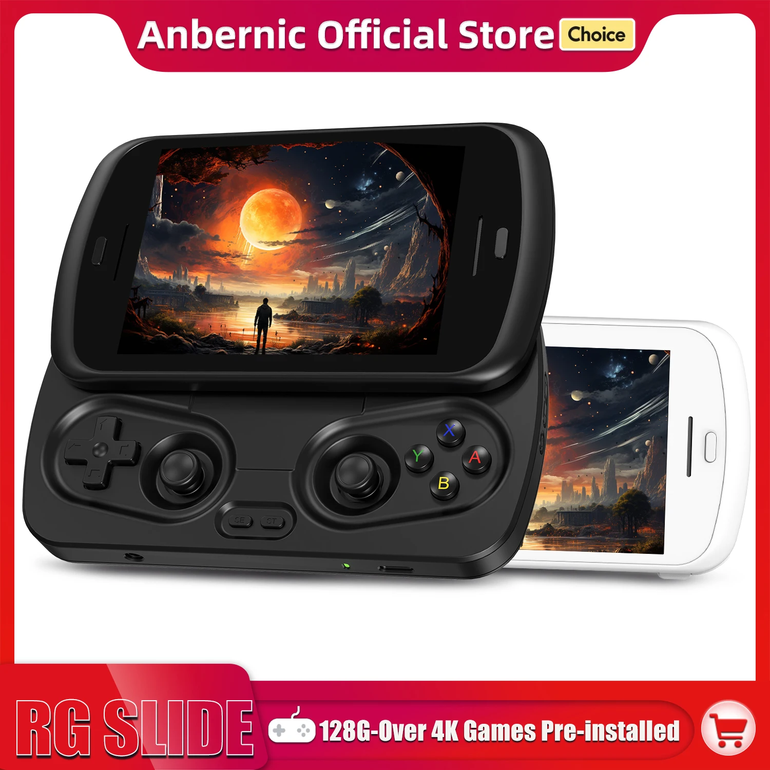 ANBERNIC-consola de juegos portátil RG Slide, pantalla LTPS integrada de 4,7 pulgadas, pantalla de 1280x960, reproductor de videojuegos Retro, Android 13, 5000mAh - imagen 2
