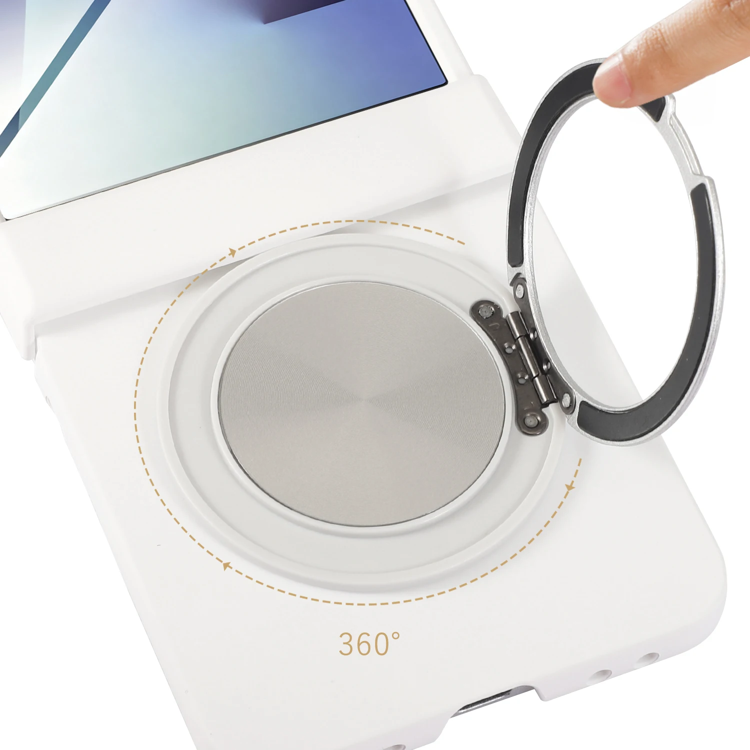 Para Samsung Galaxy Z Flip 7 funda dura de PC con soporte funda protectora trasera magnética para Samsung Z Flip7 carcasa de teléfono - imagen 4