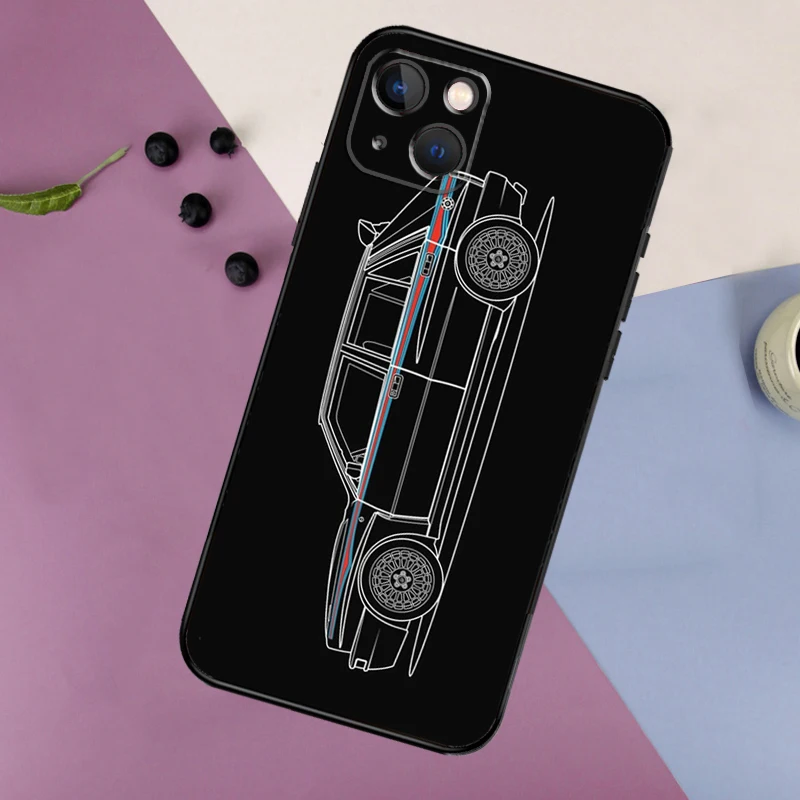 Funda con ilustración de coche de rally para iPhone 14 13 11 12 16 15 Pro Max 12 13 Mini X XR XS MAX 7 8 14 16 15 Plus contraportada - imagen 4