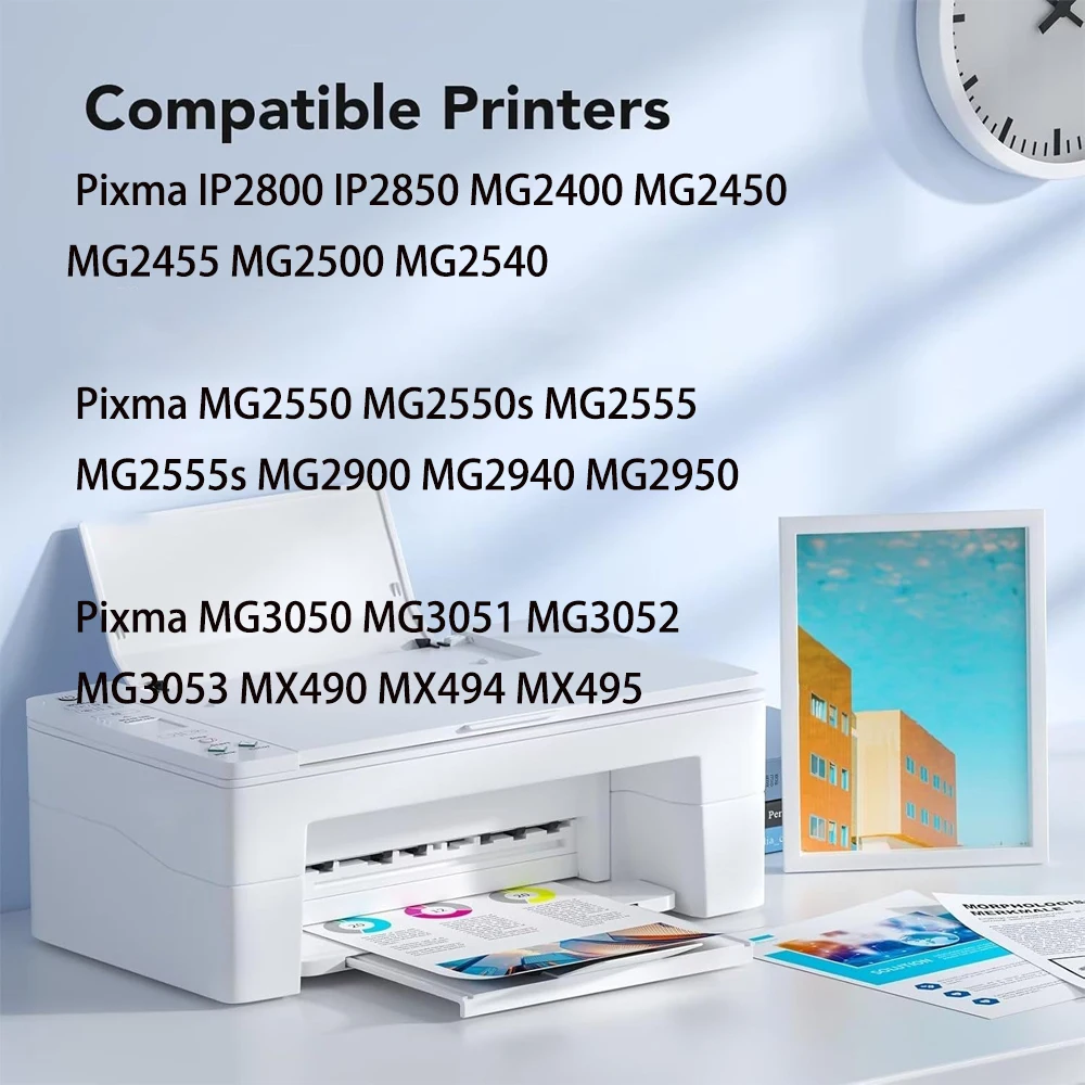 Cartucho de tinta Compatible 545XL 546XL 545 XL 546 XL para Canon PG545 CL546 PG-545 para Pixma MG3050 2550 2450 2550S 2950 MX495 - imagen 2