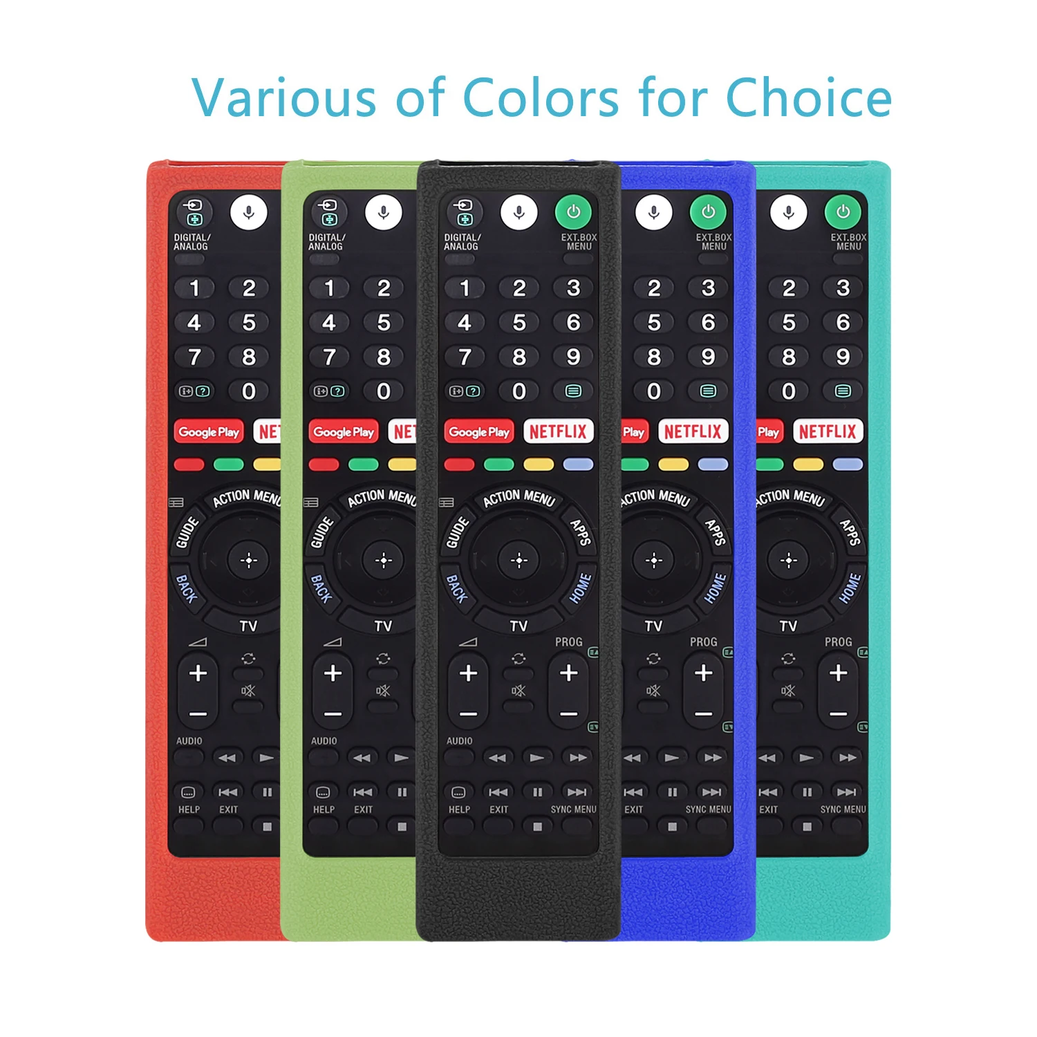 Fundas protectoras de silicona para Sony TV RM-ED052 RM-ED050 RMT-TX200C RMT-TX100D RM-ED053 RM-ED060 RMF-TX300C funda de Control remoto - imagen 2