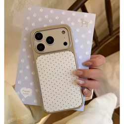 InsRetro-funda de teléfono epoxi con borde plateado de lunares, carcasa de teléfono anticaída de TPU para iPhone XR/11/12/13/14/15/16/17 Pro Max