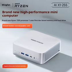 MINISFORUM X1-255: AMD Ryzen 7 255 AI Mini PC con OCuLink para GPU externo, juegos y oficina